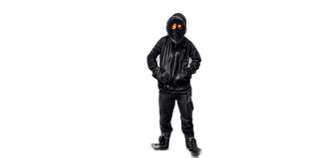 jacket, mask, robot, staff transparent PNG cut-out