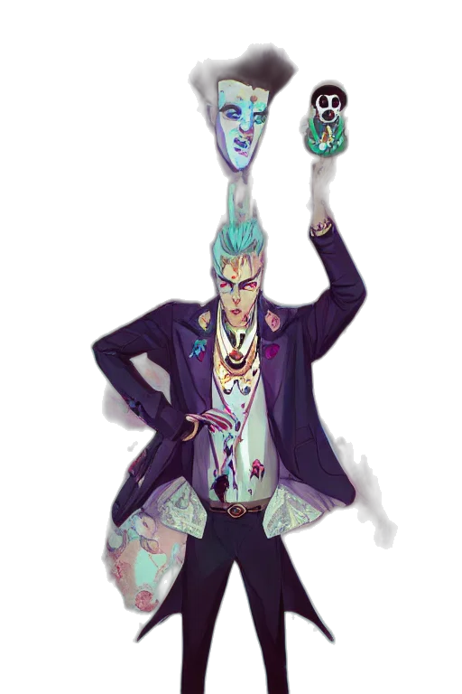 staff, mask, jacket, creature transparent PNG cut-out