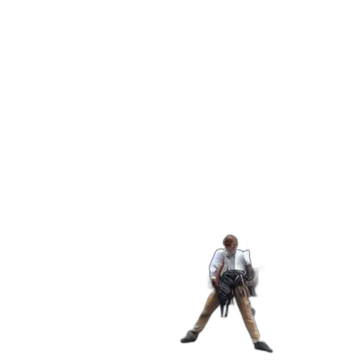 jacket, staff, robot, weapon transparent PNG cut-out