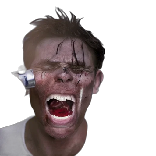 mask, face, creature, cyberpunk transparent PNG cut-out