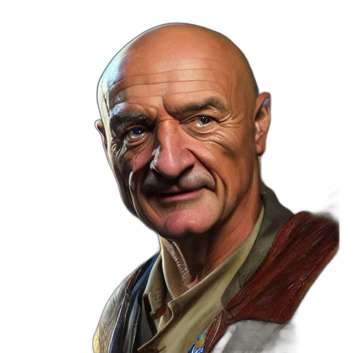 face, staff, weapon, jacket transparent PNG cut-out