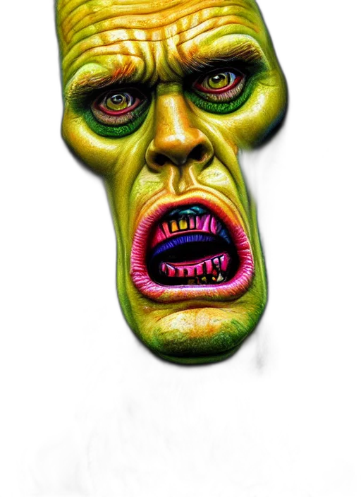 mask, face, creature, staff transparent PNG cut-out