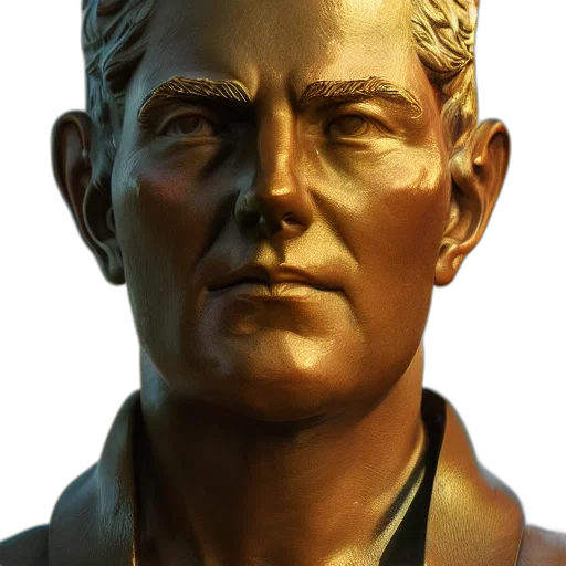 face, staff, photorealistic, 3d render transparent PNG cut-out