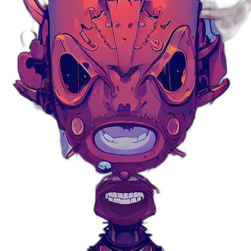 mask, face, creature, robot transparent PNG cut-out