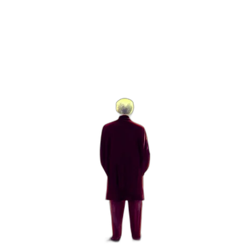 jacket, creature, staff, mask transparent PNG cut-out