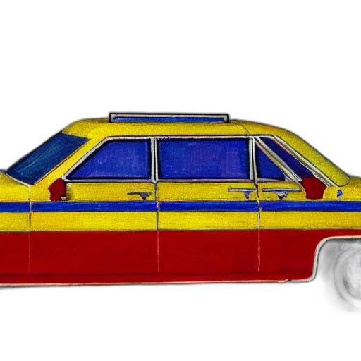 car, 3d render, concept art, photorealistic transparent PNG cut-out