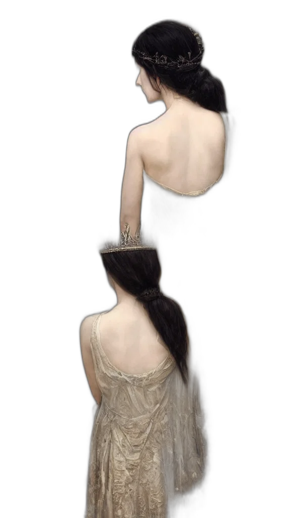 dress, hat, mask, hair transparent PNG cut-out