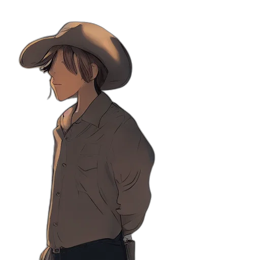 hat, jacket, concept art, cartoon transparent PNG cut-out