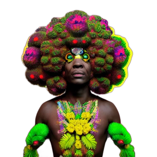crown, hair, flower, face transparent PNG cut-out