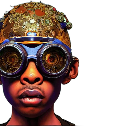 mask, face, concept art, photorealistic transparent PNG cut-out