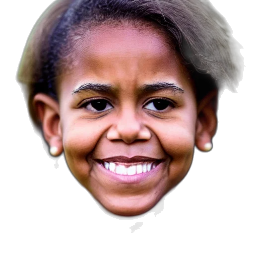 face, mask, hair, crown transparent PNG cut-out