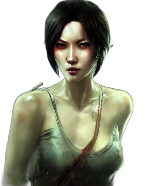 face, concept art, photorealistic, fantasy art transparent PNG cut-out