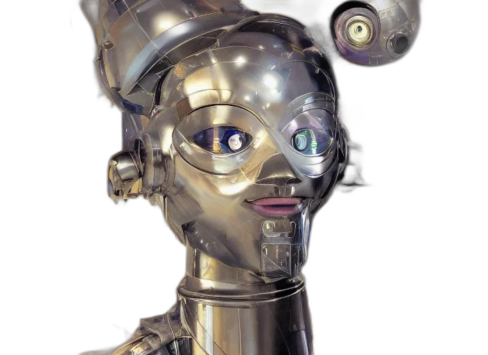 robot, mask, face, staff transparent PNG cut-out