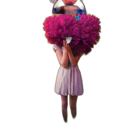 flower, dress, hat, umbrella transparent PNG cut-out