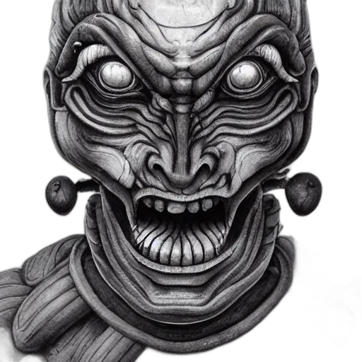 mask, face, creature, staff transparent PNG cut-out