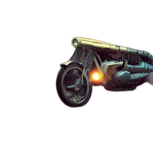 car, weapon, concept art, 3d render transparent PNG cut-out