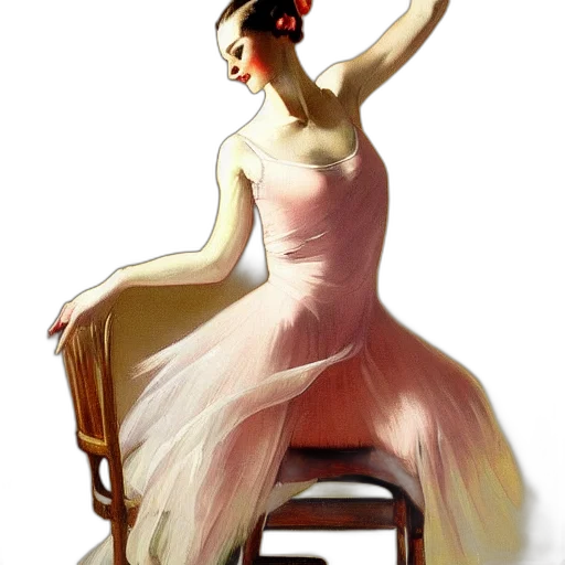 dress, staff, furniture, crown transparent PNG cut-out