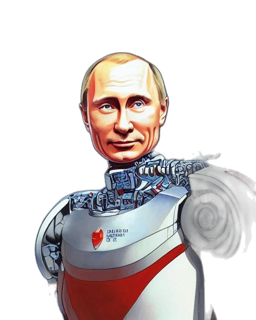 robot, weapon, concept art, cyberpunk transparent PNG cut-out