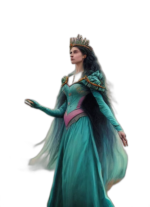 crown, dress, jewelry, concept art transparent PNG cut-out
