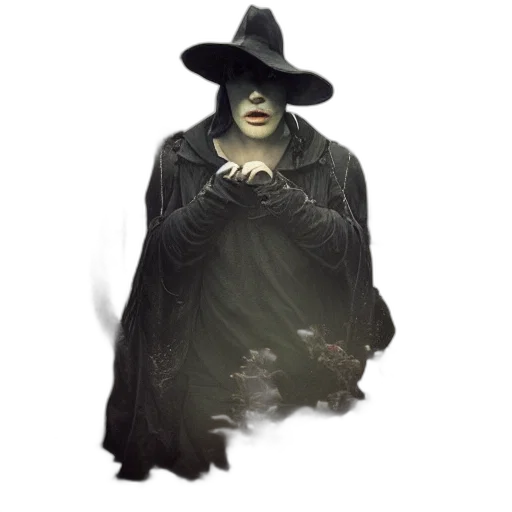 mask, hat, staff, creature transparent PNG cut-out