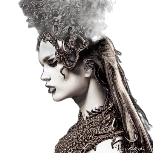 crown, hair, dragon, hat transparent PNG cut-out
