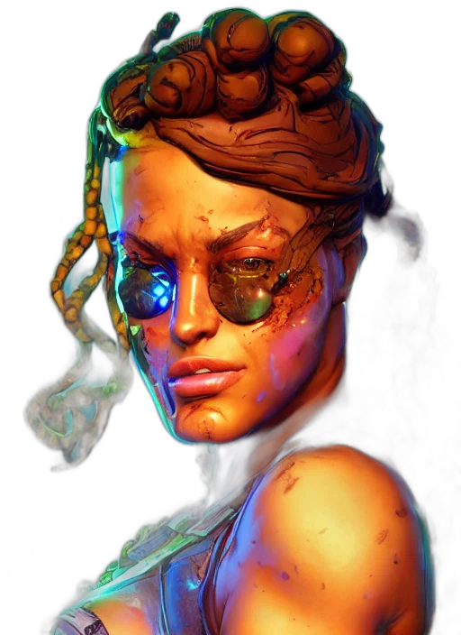face, mask, cyberpunk, concept art transparent PNG cut-out