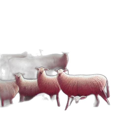 animal, furniture, concept art, 3d render transparent PNG cut-out