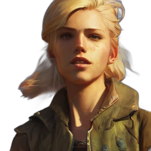 jacket, face, weapon, staff transparent PNG cut-out