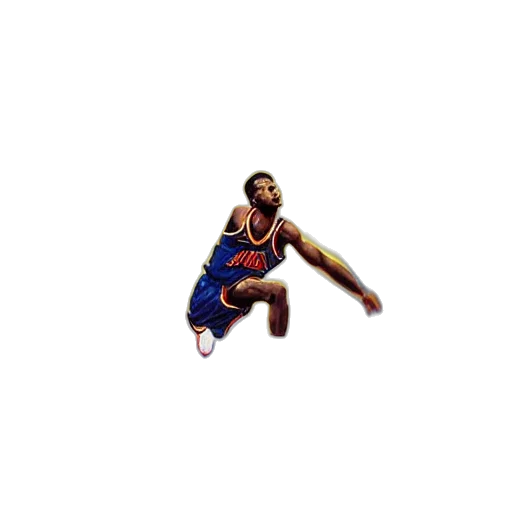 expressive, oil, painting, basketball transparent PNG cut-out
