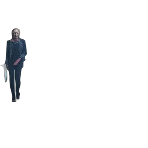 jacket, creature, mask, staff transparent PNG cut-out