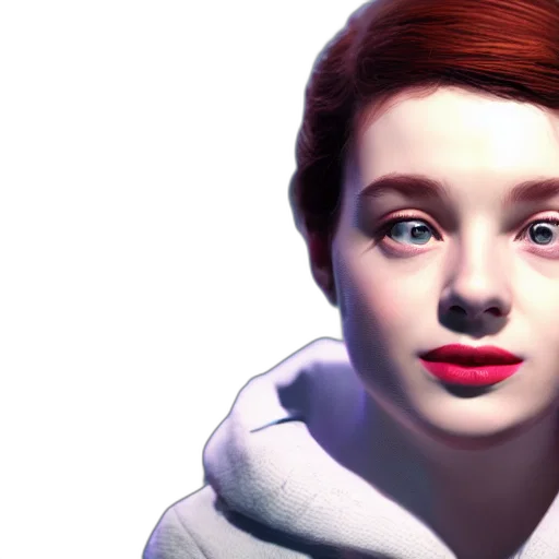 face, photorealistic, 3d render, concept art transparent PNG cut-out