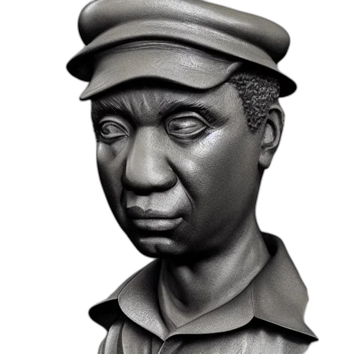 face, staff, hat, photorealistic transparent PNG cut-out