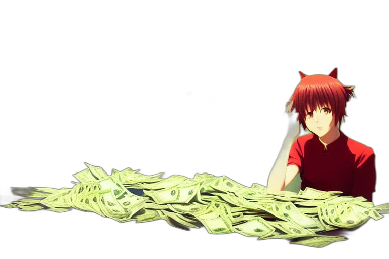 weapon, anime, concept art, 3d render transparent PNG cut-out