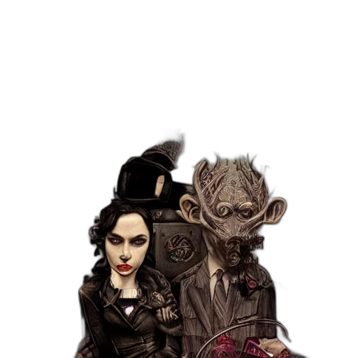 mask, concept art, fantasy art, comic book art transparent PNG cut-out
