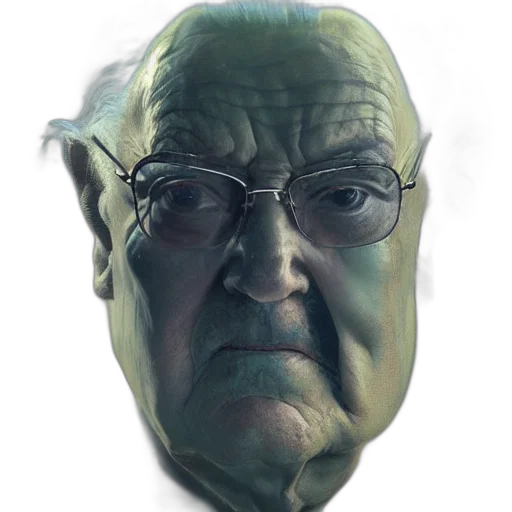 face, mask, staff, creature transparent PNG cut-out