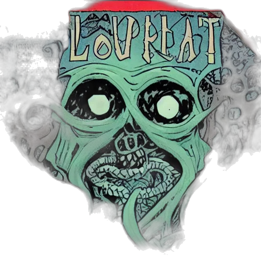 mask, concept art, lovecraft, comic transparent PNG cut-out