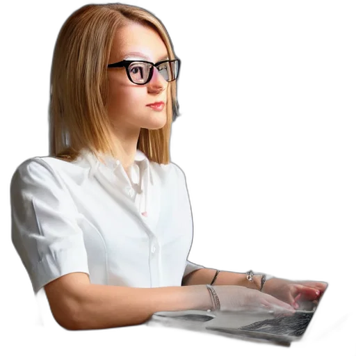 staff, face, photorealistic, 3d render transparent PNG cut-out