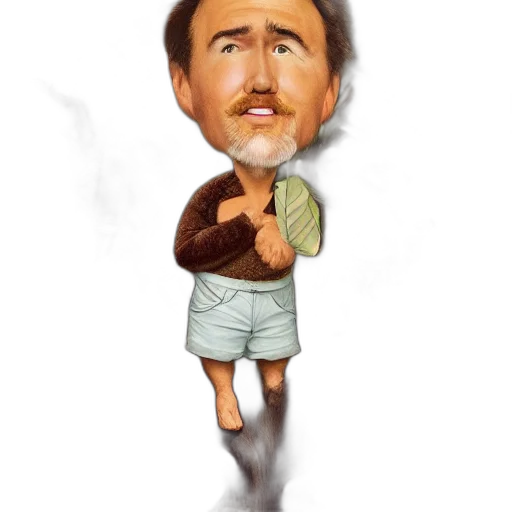 face, jacket, staff, mask transparent PNG cut-out