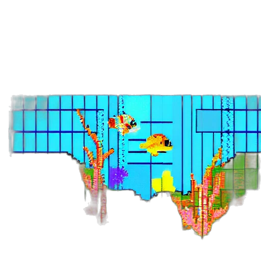 vaporwave, pixel art, colorful, pixel transparent PNG cut-out