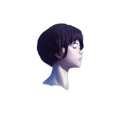 face, hair, mask, robot transparent PNG cut-out