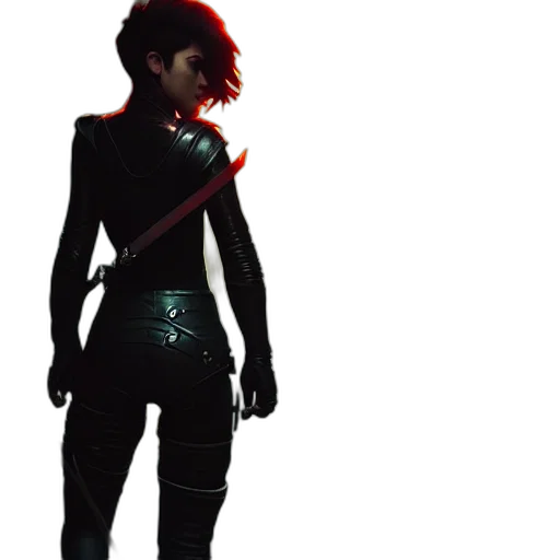 staff, jacket, weapon, mask transparent PNG cut-out