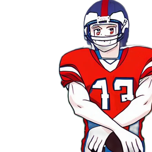 cartoon, concept art, nfl, anime transparent PNG cut-out
