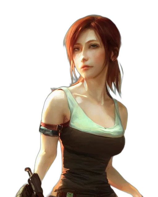 dress, staff, weapon, robot transparent PNG cut-out
