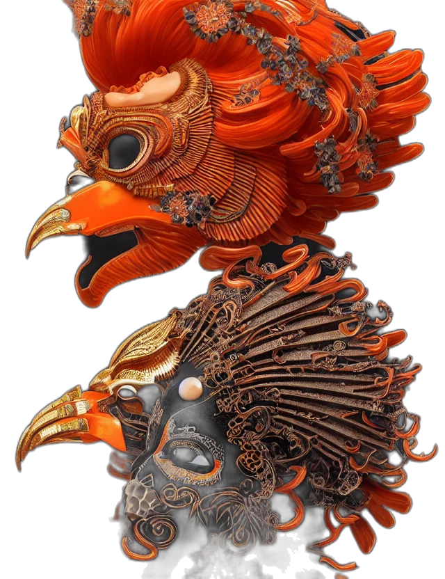 mask, crown, jewelry, dragon transparent PNG cut-out