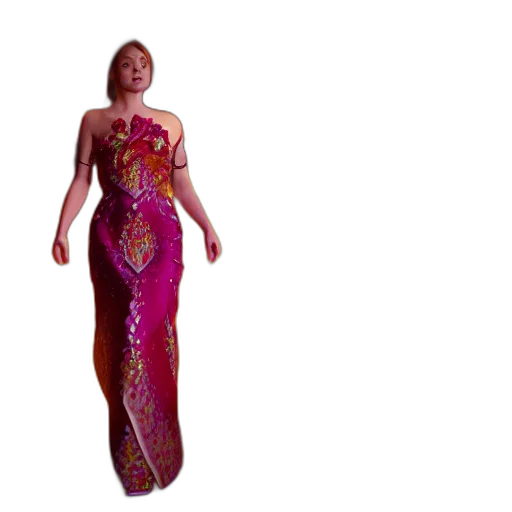 dress, jewelry, 3d render, concept art transparent PNG cut-out