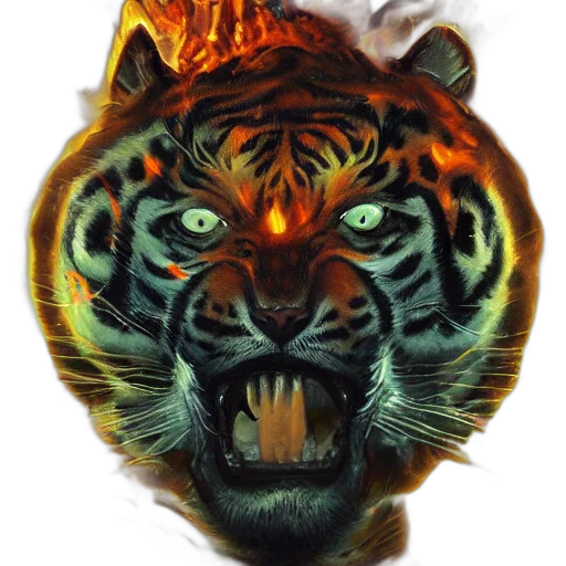 animal, mask, creature, fantasy art transparent PNG cut-out