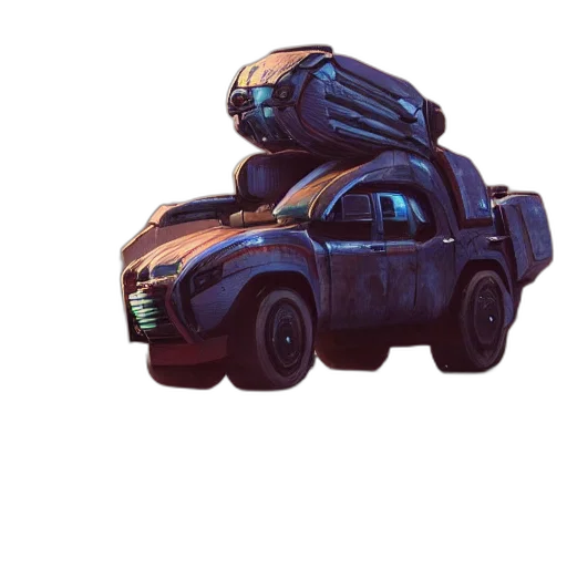 car, robot, weapon, creature transparent PNG cut-out