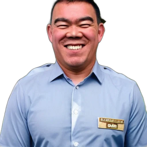 staff, face, jacket, crown transparent PNG cut-out
