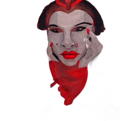 mask, face, crown, jewelry transparent PNG cut-out