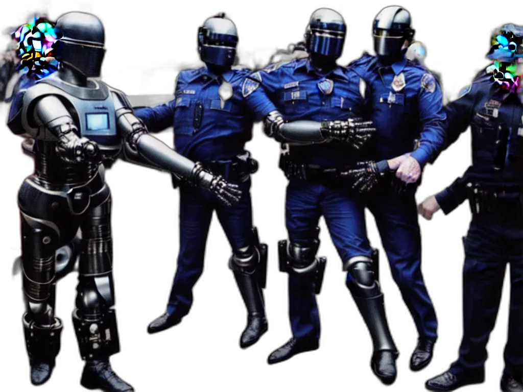 robot, concept art, cyberpunk, outer space transparent PNG cut-out